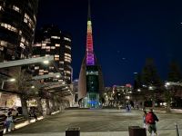 4. Reisetag – Zurück in Perth – Glockenturm am Abend