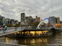 6. Reisetag – Abendspaziergang in Melbourne – Brücke über den Yarra River