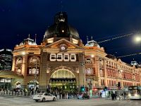 6. Reisetag – Abendspaziergang in Melbourne – Flinders Street Station
