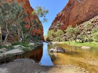 10. Reisetag – Ausflug in die West MacDonnell Ranges – Spaziergang zur Simpsons Gap