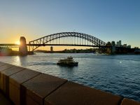 19. Reisetag – Tag in Sydney – Führung durch das Opernhaus – Blick vom Balkon zur Hafenbrücke