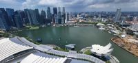 15 Blick aus 200 m Höhe auf Singapur