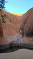 Uluru, Wasserstelle am Ende der Schlucht 