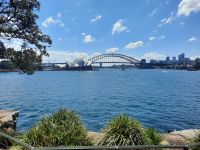Blick auf Oper und Harbourbridge
