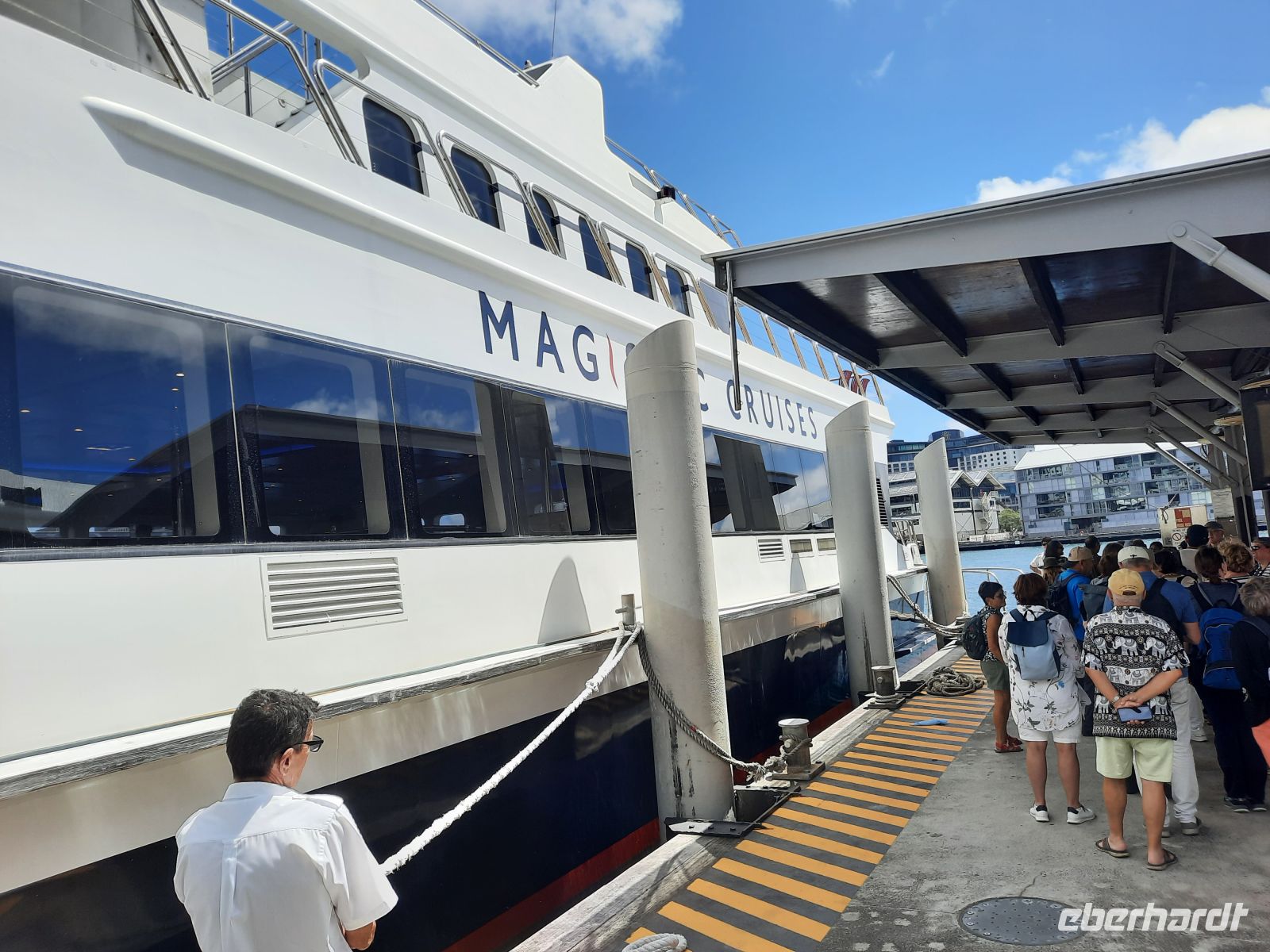 Bording zur Hafenrundfahrt
