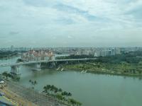 P1020918- Aussicht vom Singapur Flyer auf die Stadt Singapur