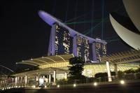 Singapur – Lasershow am Marina Bay Sands Hotel