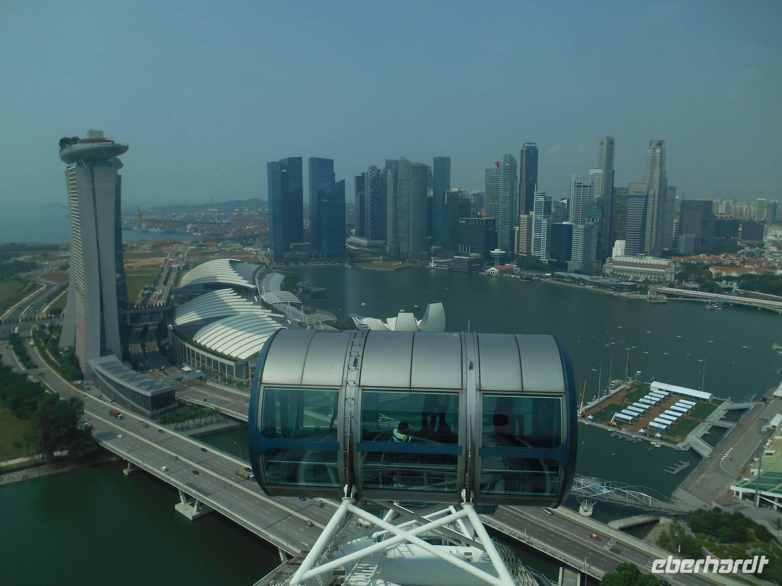 Fahrt mit dem Singapore-Flyer