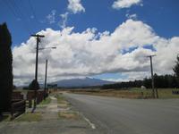 verdeckter Blick auf den Vulkan