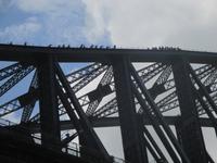 Brückenkletterer auf der Hafenbrücke