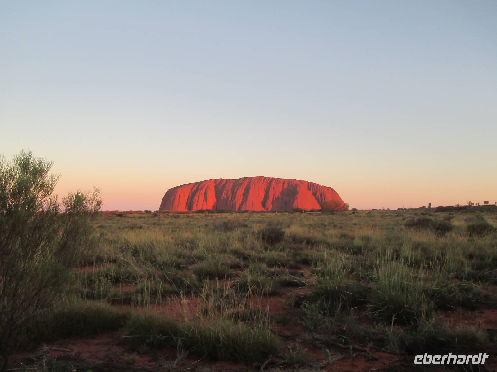 Sonnenuntergang am Ayers Rock
