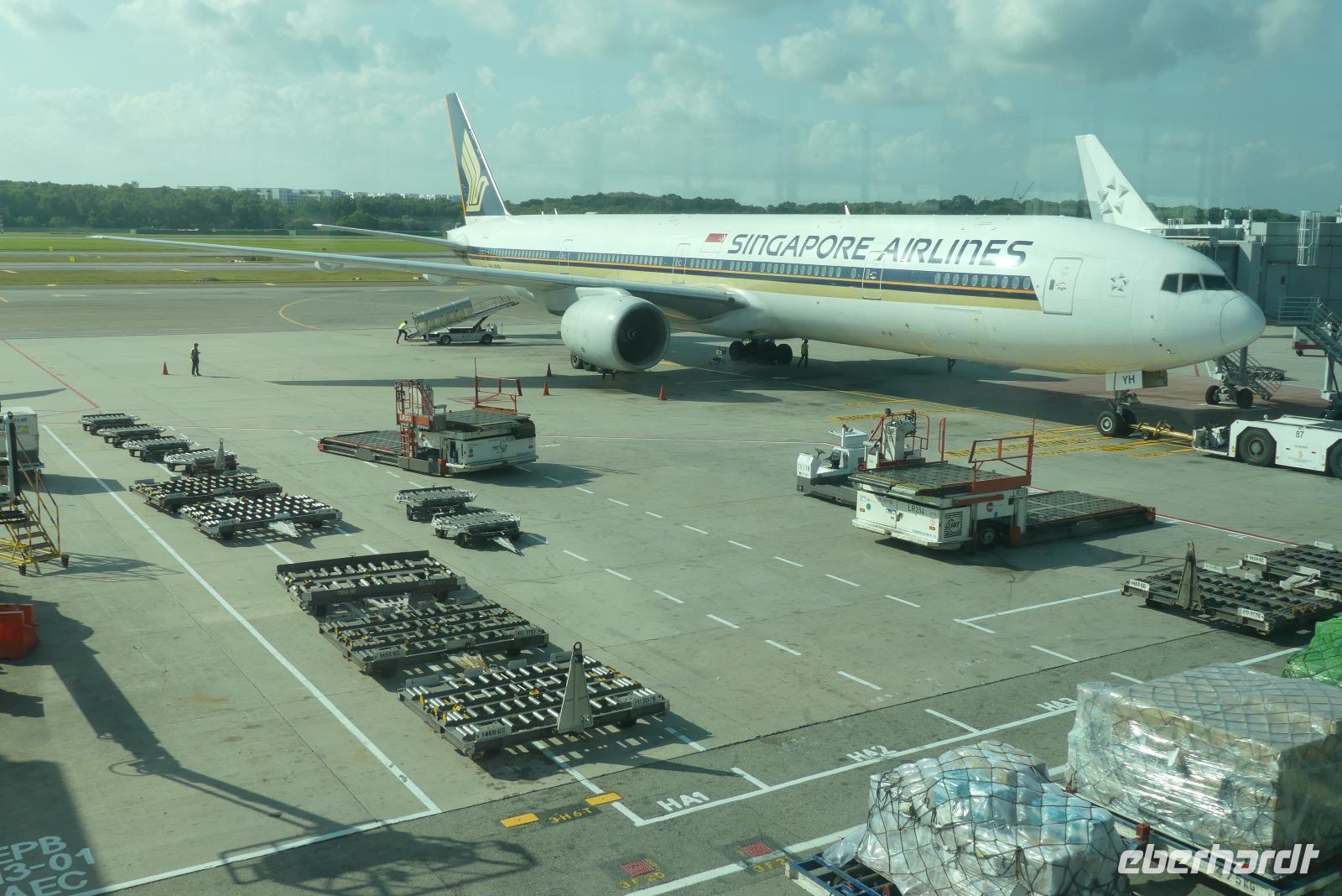 Ankunft in Singapur