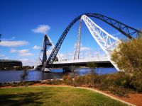 Matagarup Brücke zum Statium