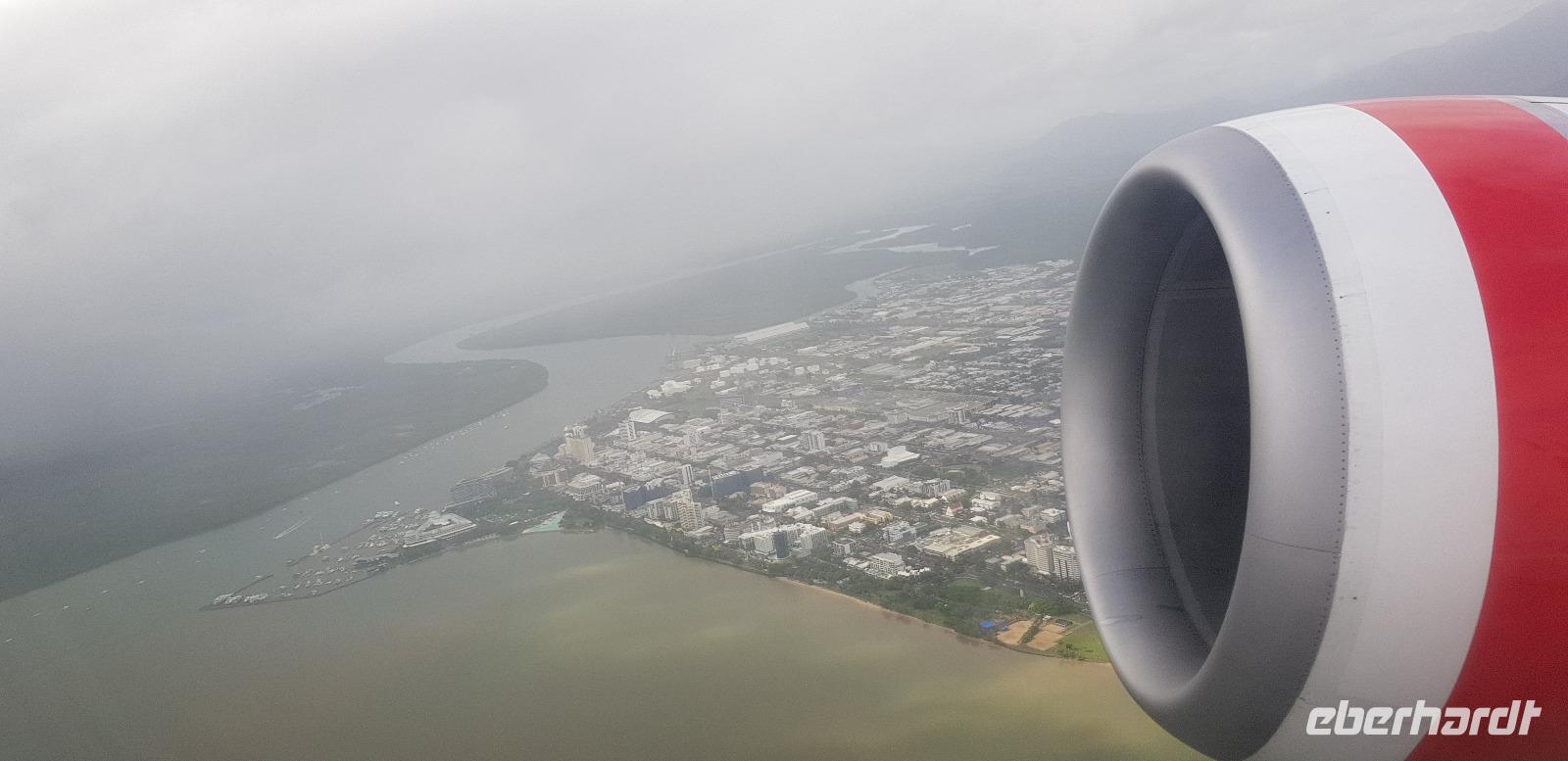 Rückflug von Cairns über Brisbane nach Singapur