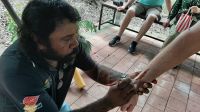 Rundreise Australien - Besuch im Pudakul Aboriginal Center - Totembemalung