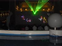 Lasershow auf dem Sonnendeck