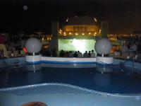 Lasershow auf dem Sonnendeck