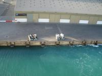 Ablegen aus dem Hafen von Abu Dhabi