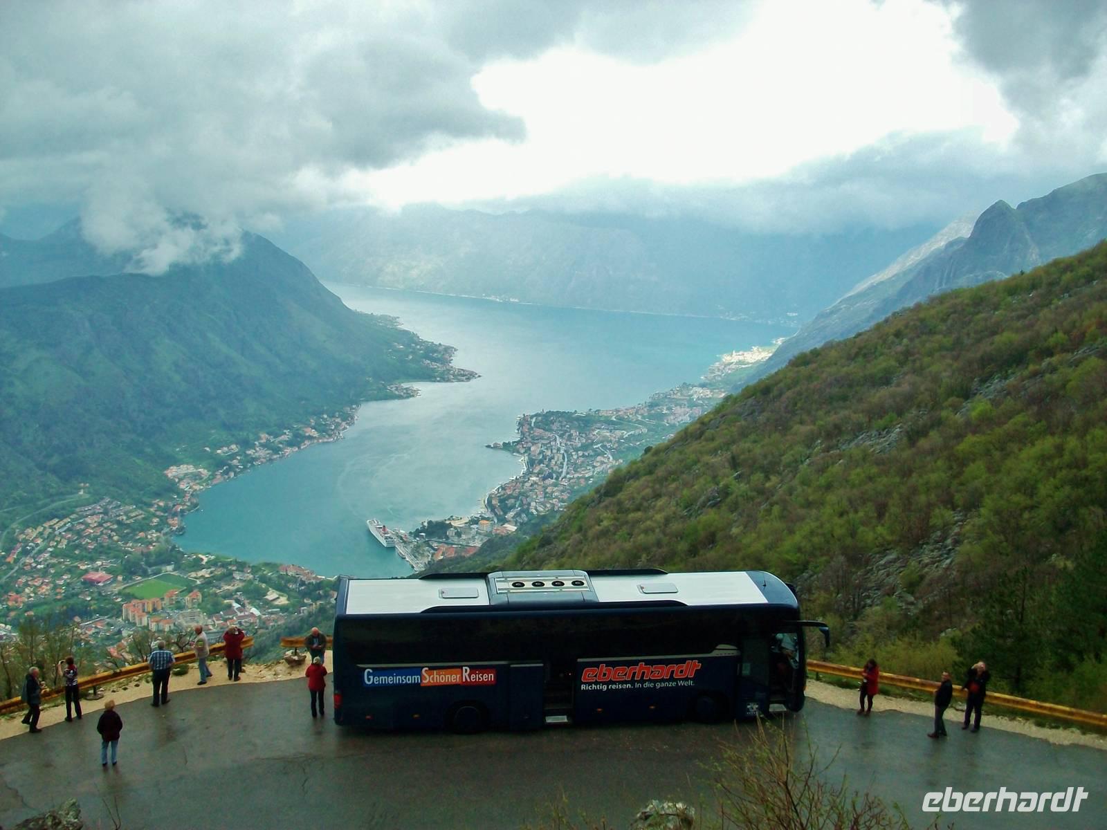 Blick auf die Bucht von Kotor