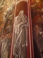 Wandmalerei im Inneren der Christi-Himmelfahrts-Kirche