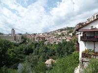 Ausblick beim Mittagessen in Veliko Tarnovo