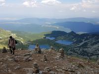 Bulgarien, Wanderung Rila Seen, Panorama vom Seenberg
