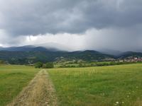 Bulgarien, Dobarsko, Gewitterstimmung