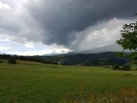 Bulgarien, Dobarsko, Gewitterstimmung