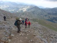 Bulgarien, Pirin, Vichren Gipfel - Abstieg