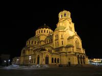 Alexander-Newski-Kathedrale bei Nacht