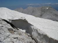 Restschennewächte auf dem Vihren