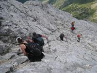 Abstieg Vihren Nordwand