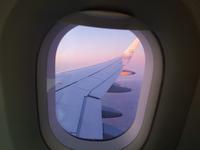 Rückflug Abendsonne