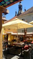 Restaurant im Dracula Haus. Sighisoara. Rundreise Rumänien und Bulgarien.  &ndash; &copy; Martina Wegener (Eberhardt TRAVEL)