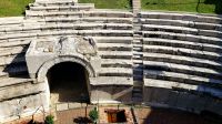 Stadtrundgang in Plovdiv. Römisches Stadion. Rundreise Rumänien und Bulgarien.  &ndash; &copy; Martina Wegener (Eberhardt TRAVEL)