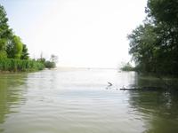 Die Mündung des Kamtschia-Flusses in das Schwarze Meer