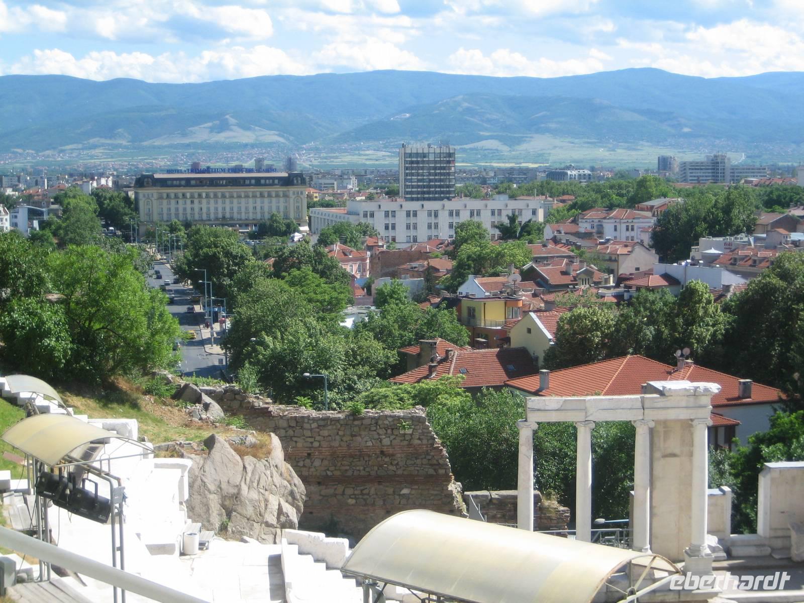 Blick zu unserem Hotel 