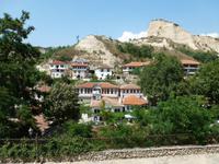 Blick auf Melnik und die Sandpyramiden