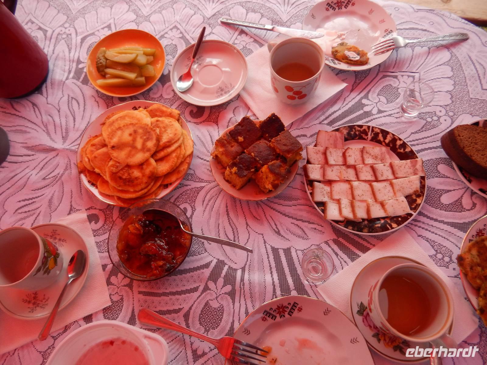 Picknick in Vente bei Bauernfamilie