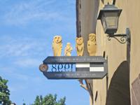 Detail an der Häuserfassade 