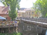 Brücke nach Uzupis, dem Montmartre von Vilnius 