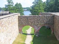 einstiger Wassergraben in Trakai 