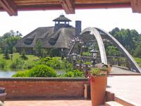 Reitturnier-Hof auf unserem Weg nach Riga 