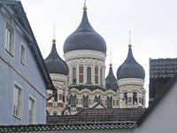 die Zwiebeltürme der Alexander-Newskij-Kathedrale 