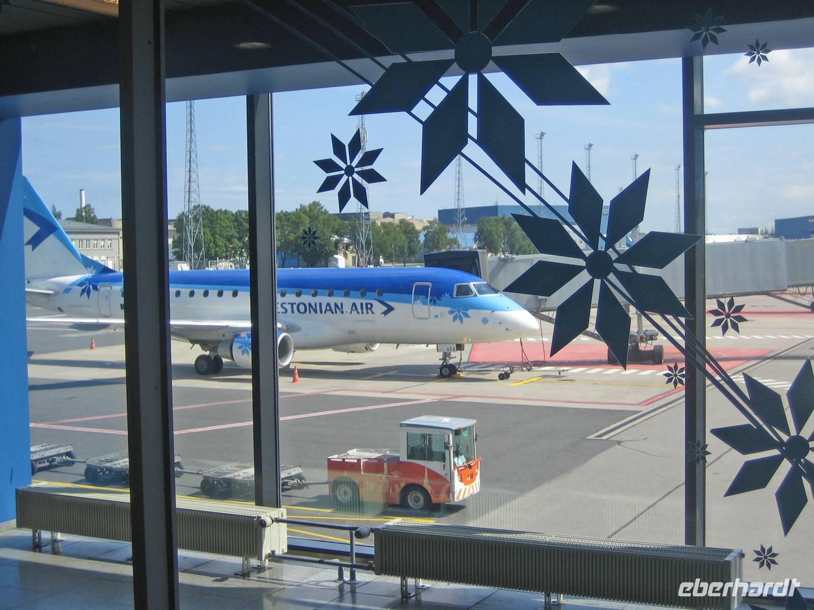 im Flughafen von Tallinn 