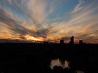 Sonnenuntergang am ersten Abend - Vilnius