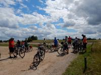 Die Fahrradgruppe bei einer kurzen Verschnaufpause