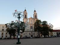 unser Symbol für die Reise, auf dem Domplatz von Kaunas
