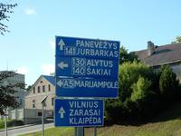 Straßenschild in Kaunas
