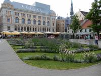 Grünanlagen auf dem Domplatz von Riga